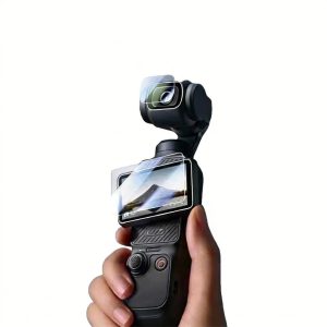 SHOPEE 1 PCS Lens Protectors + 1 PCS Screen Protectors for DJI Osmo Pocket 3/4, Ultra HD 9H Tempered Glass Sensitive Touch DJI Osmo Pocket 3 Screen Protector Anti-Scrach Anti-Bubble